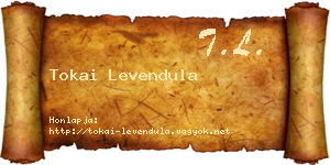 Tokai Levendula névjegykártya